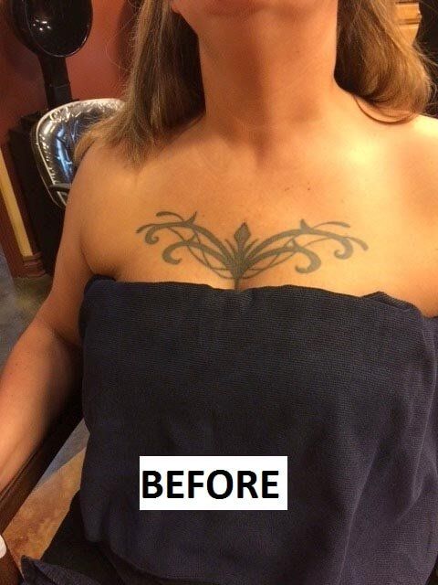 After Covering Tattoo — Salon in Shelby Township, MI