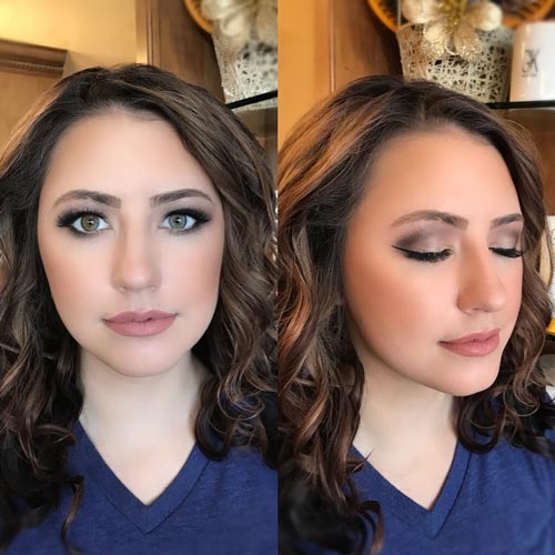 After Putting Eye Shadow — Salon in Shelby Township, MI