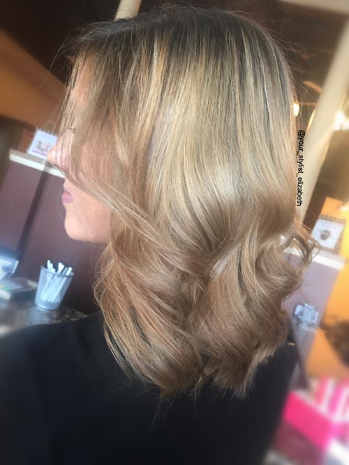 Side View of Blonde Hair — Salon in Shelby Township, MI