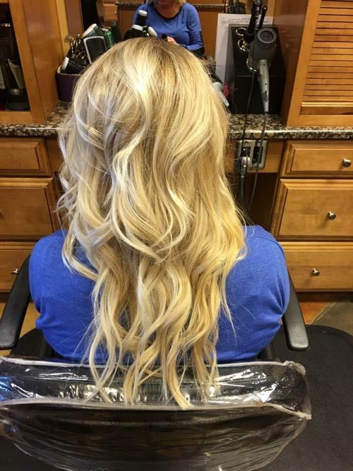 Woman with Blonde Hair — Salon in Shelby Township, MI