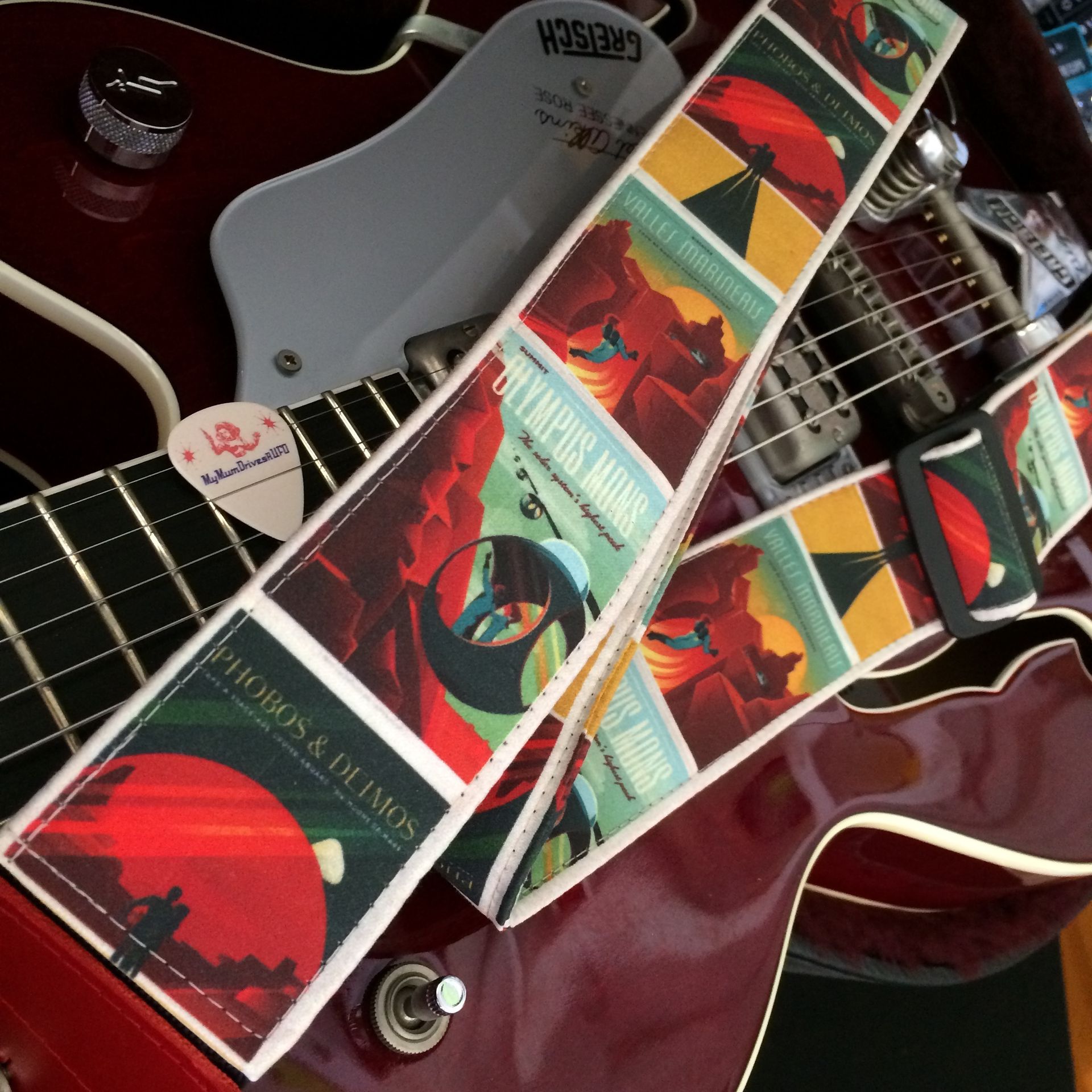 SpaceX Mars Explorer guitar strap