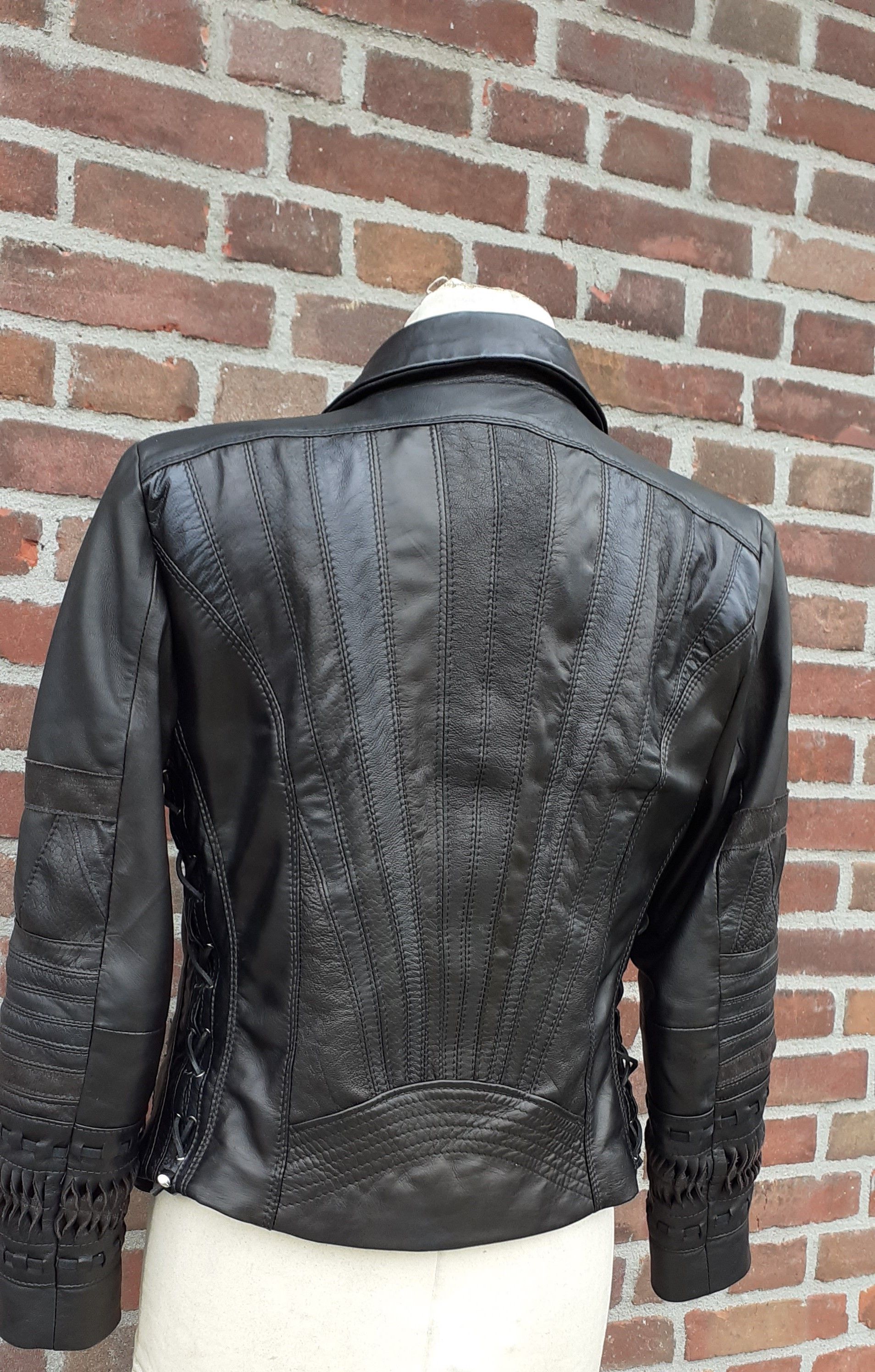 Stoere zwarte blazer