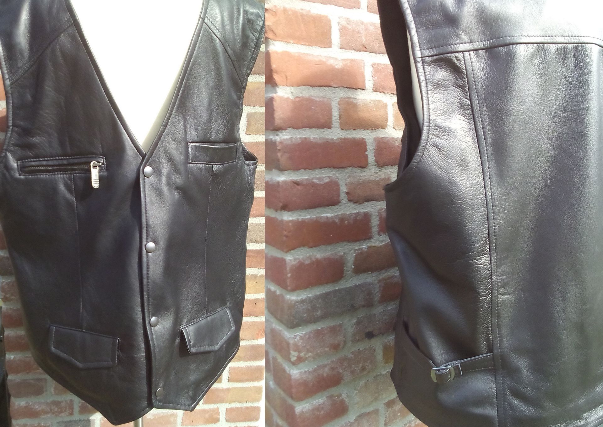 Gilet met rits en klepzakken