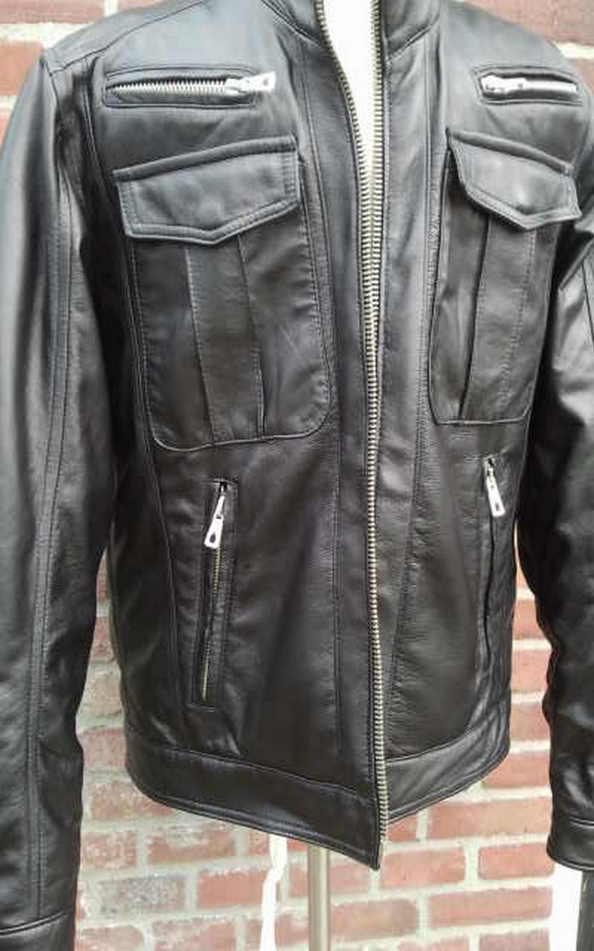 Leren heren jack