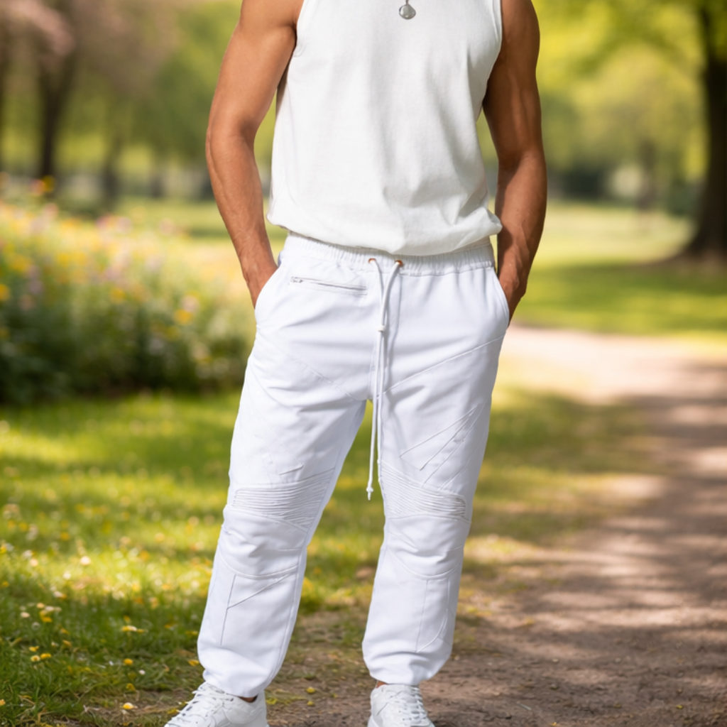 Leren vrijetijdsbroek