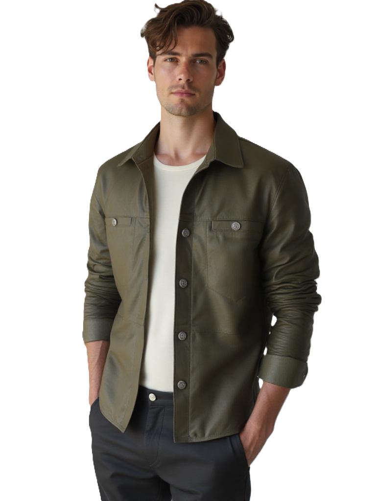 Leren heren blouses