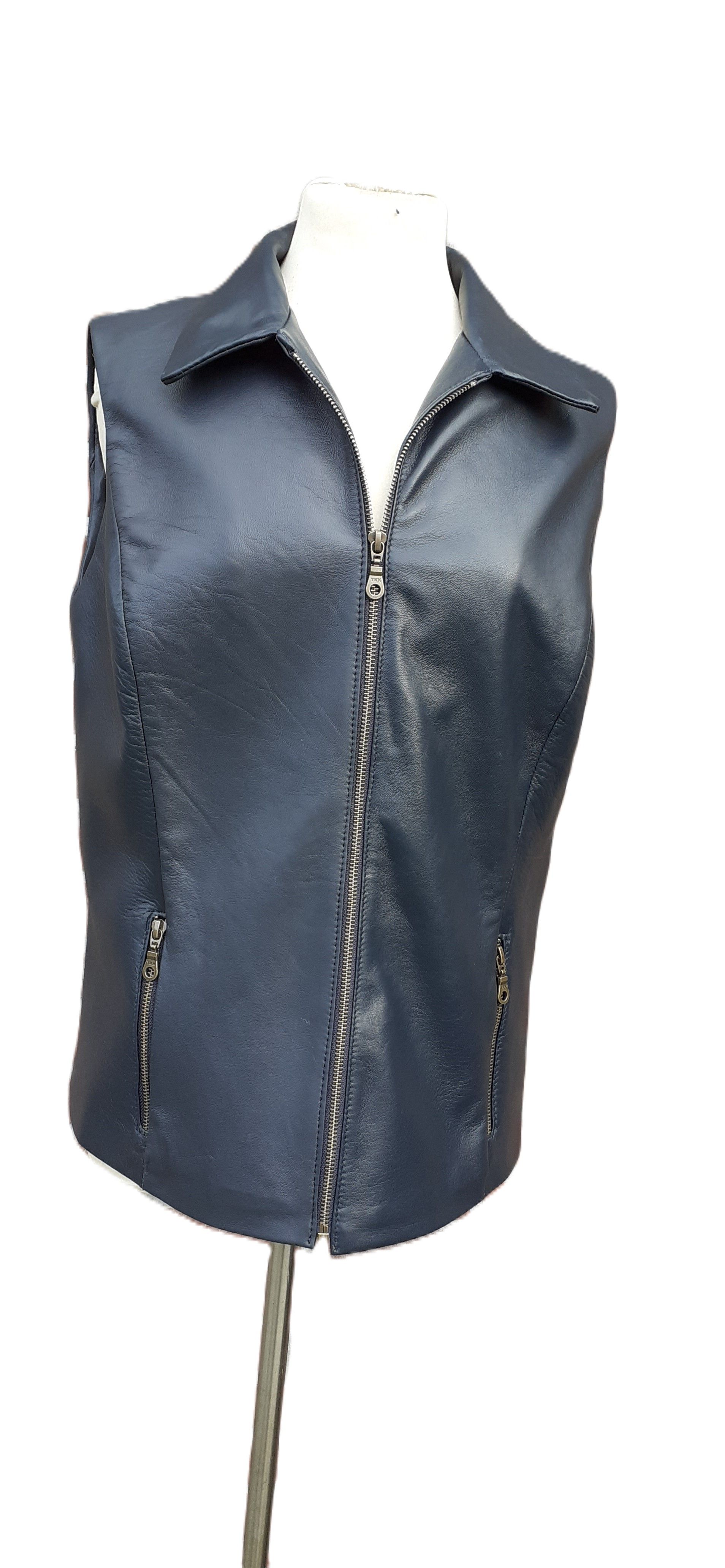Gilets Leren Dameskleding Les Femmes Ledermode