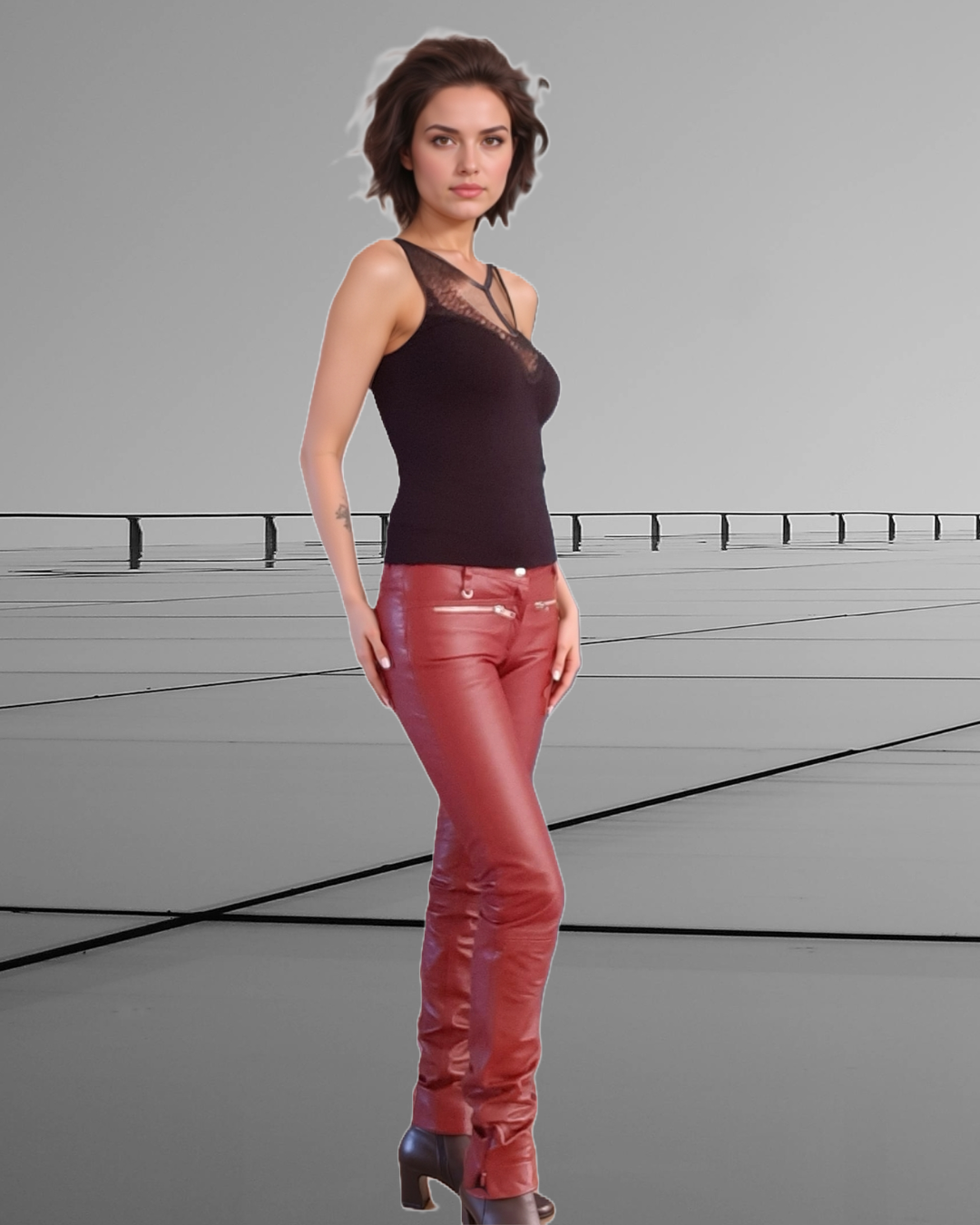 Leren broek 