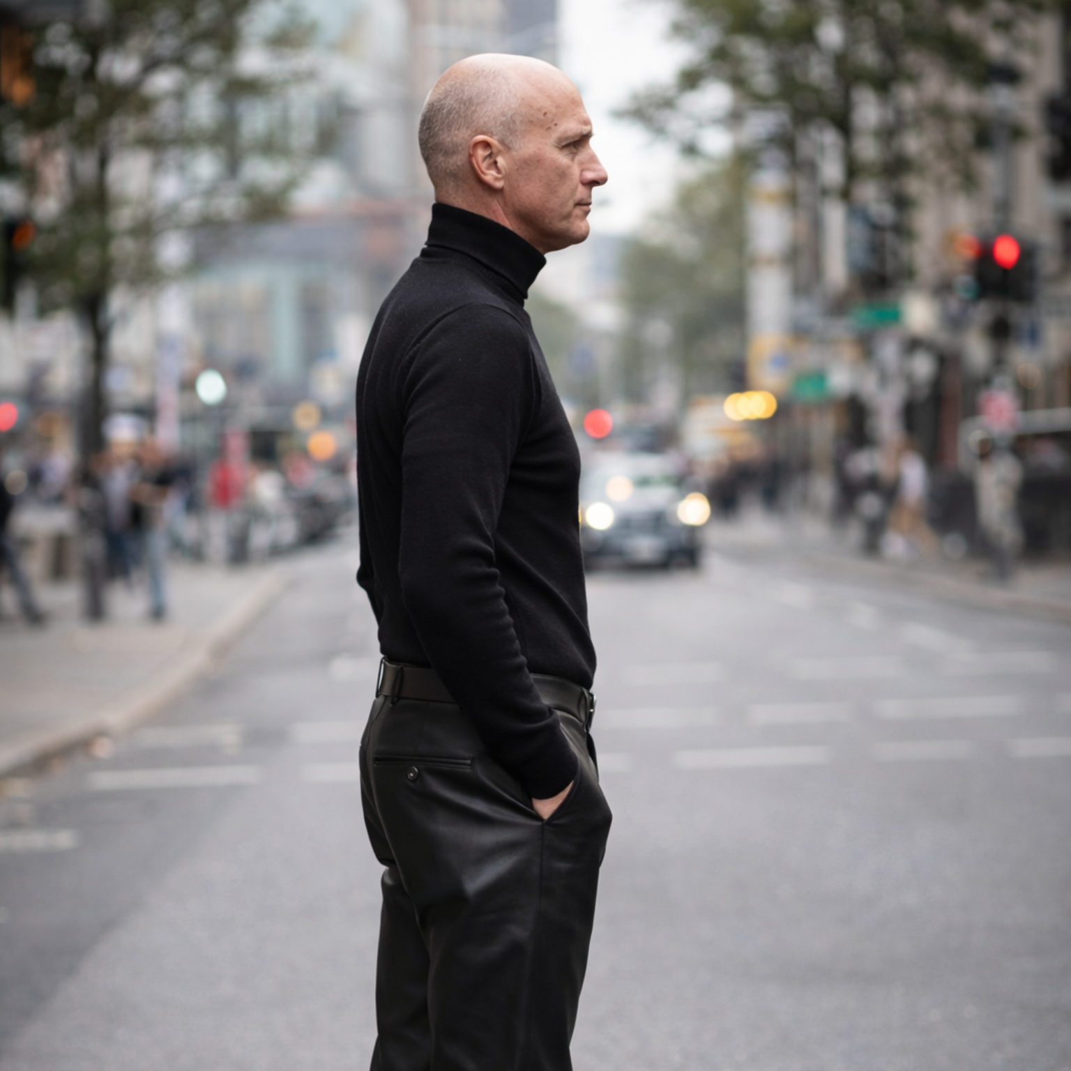 Leren heren pantalon