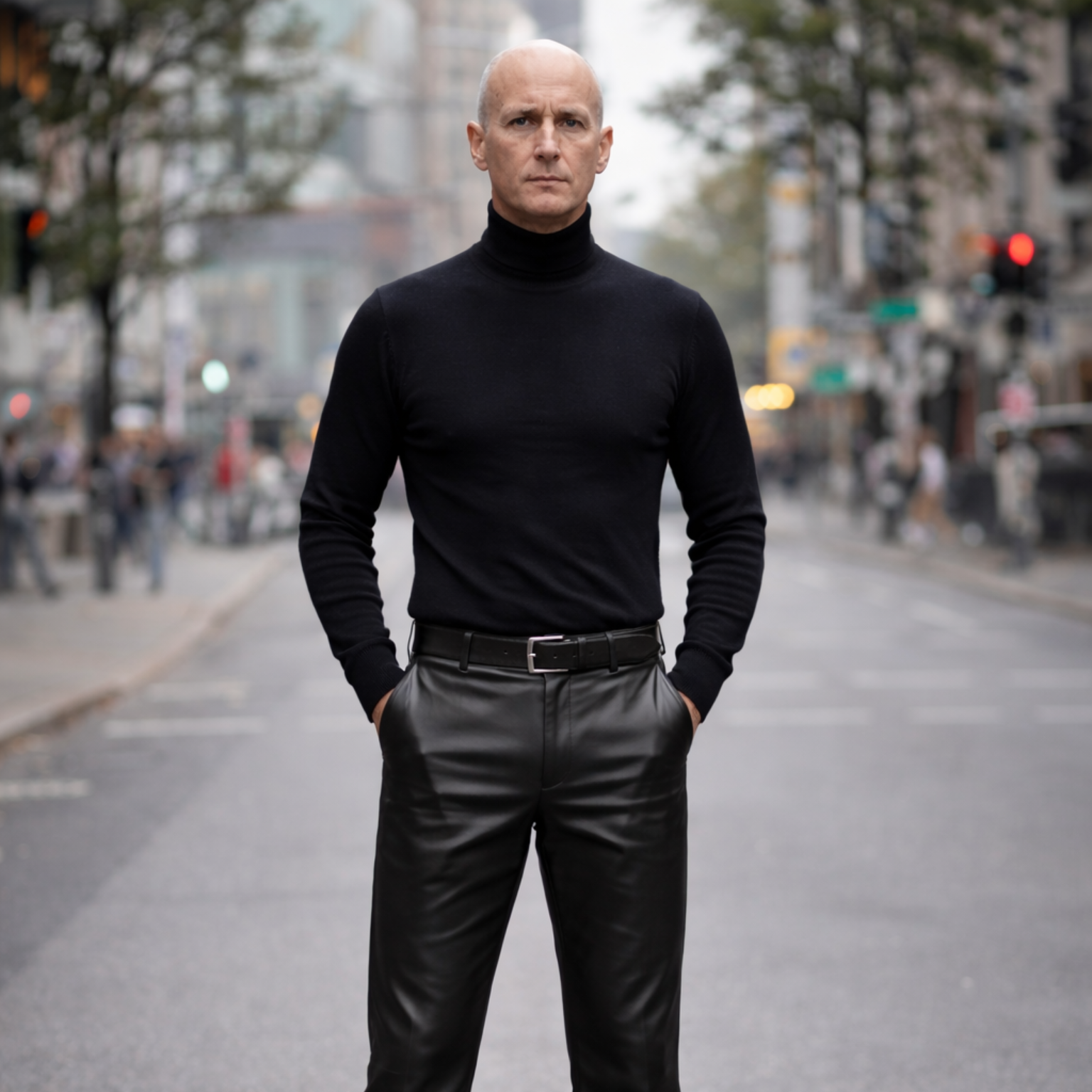 Leren heren pantalon