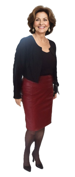 Leren kokerrok