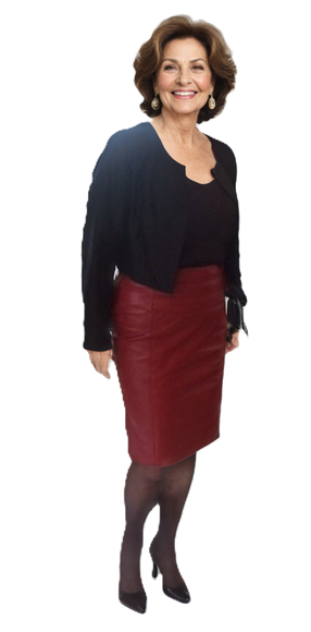 Leren kokerrok