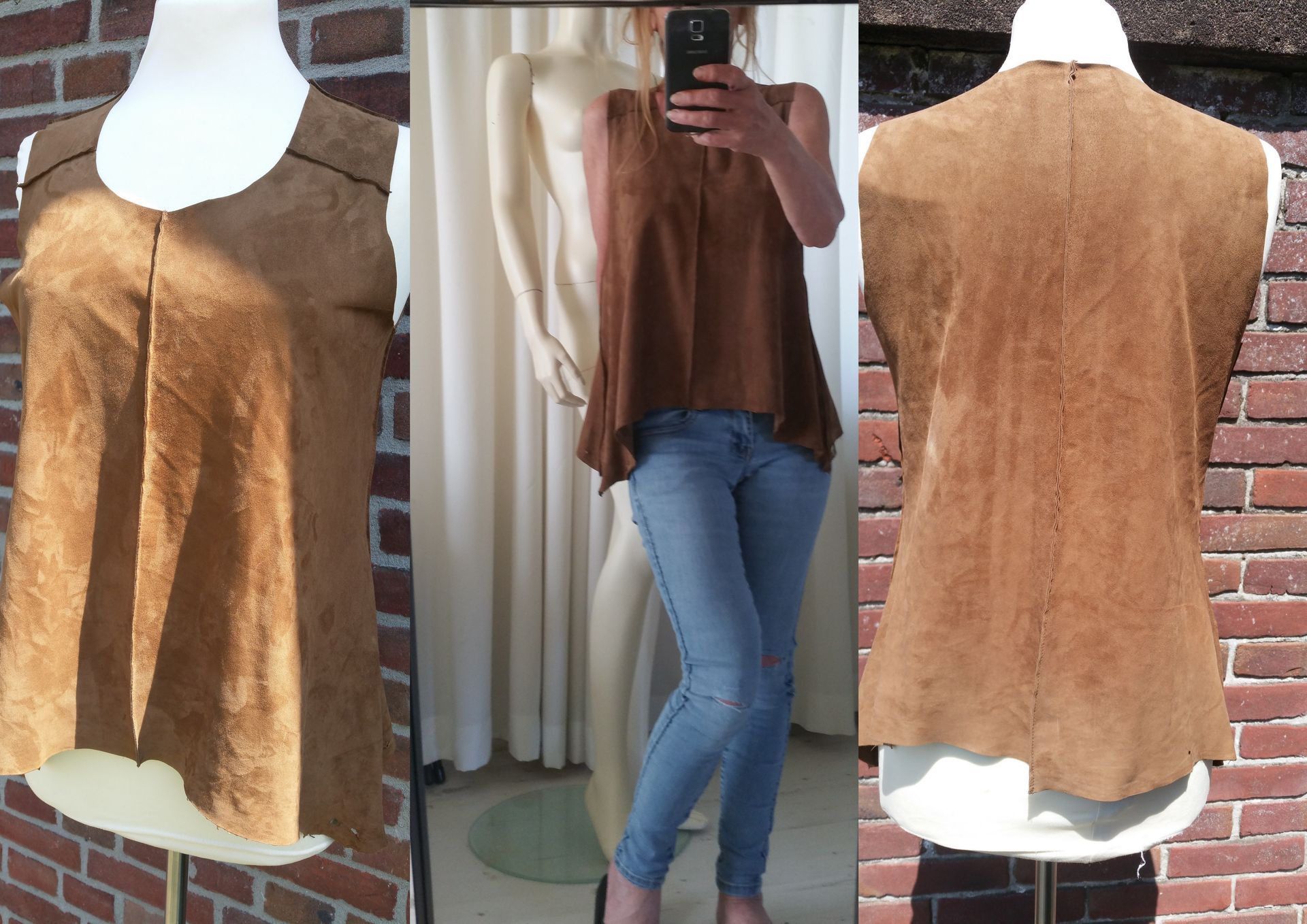 Suede top 