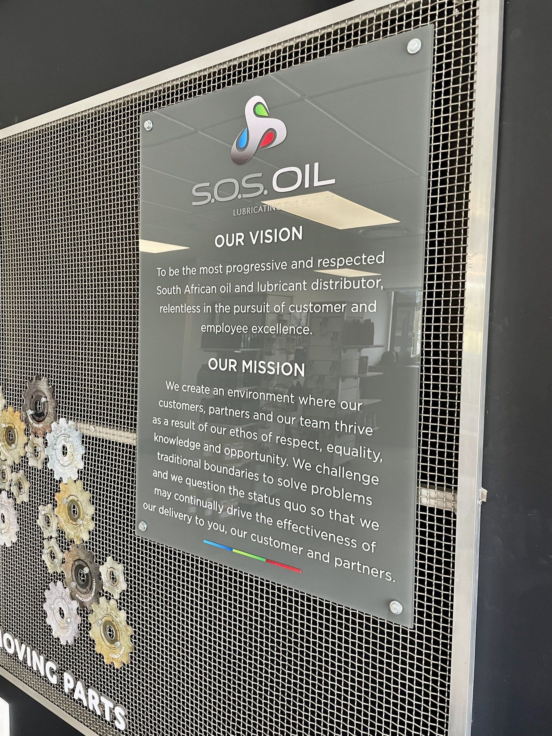 Acrylic signage by Vigo Signs