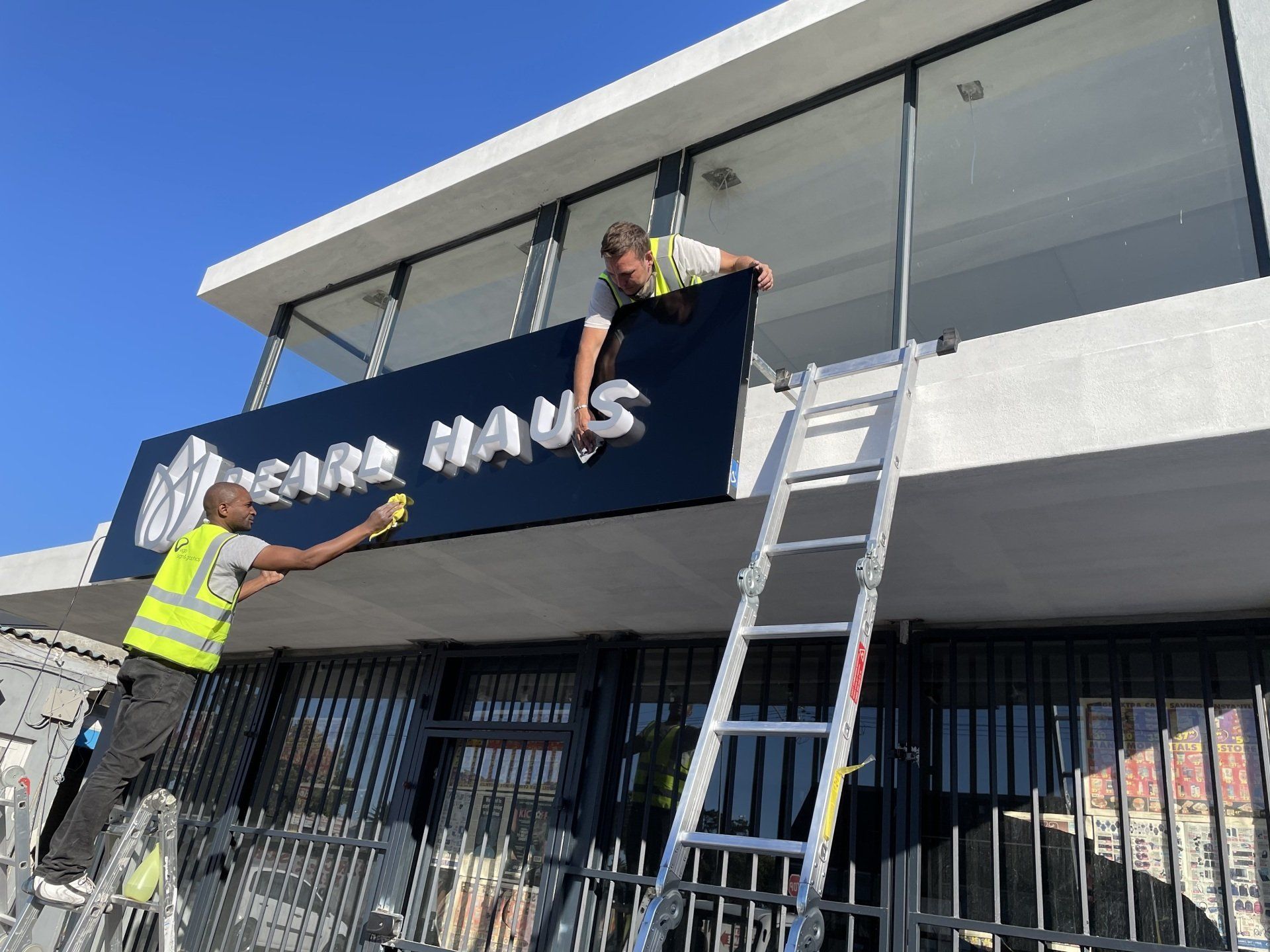 Pearl Haus Outdoor Signage by Vigo Signs