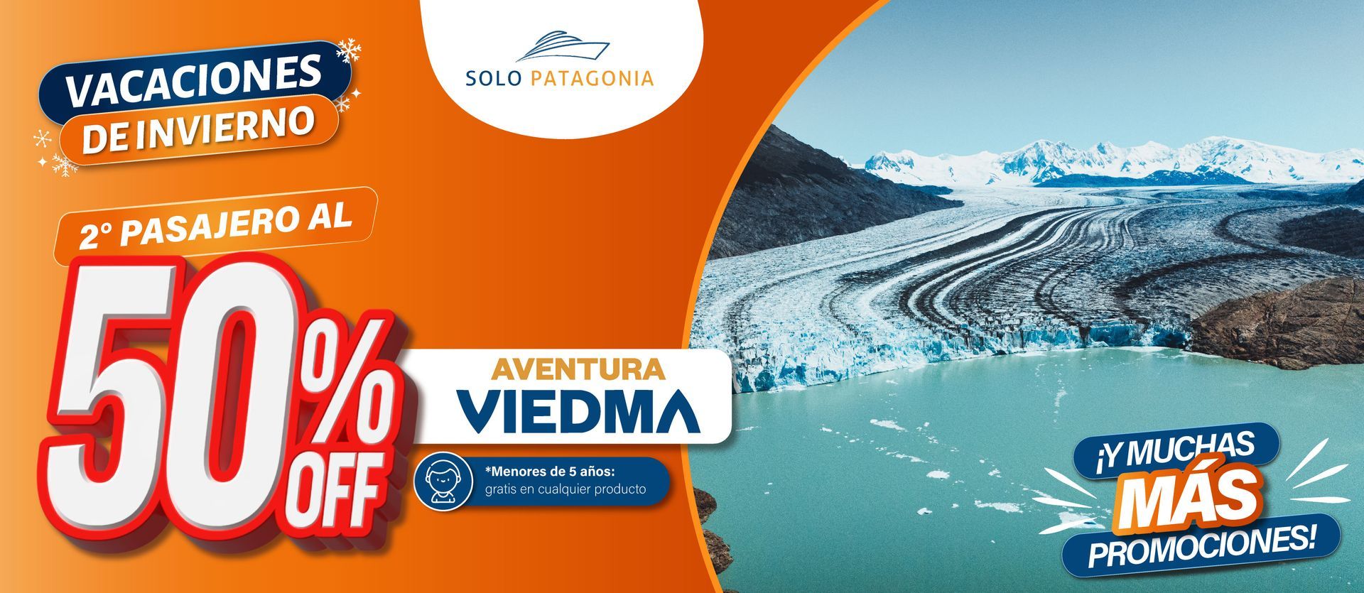 Aventura Viedma · 50% OFF segundo pasajero