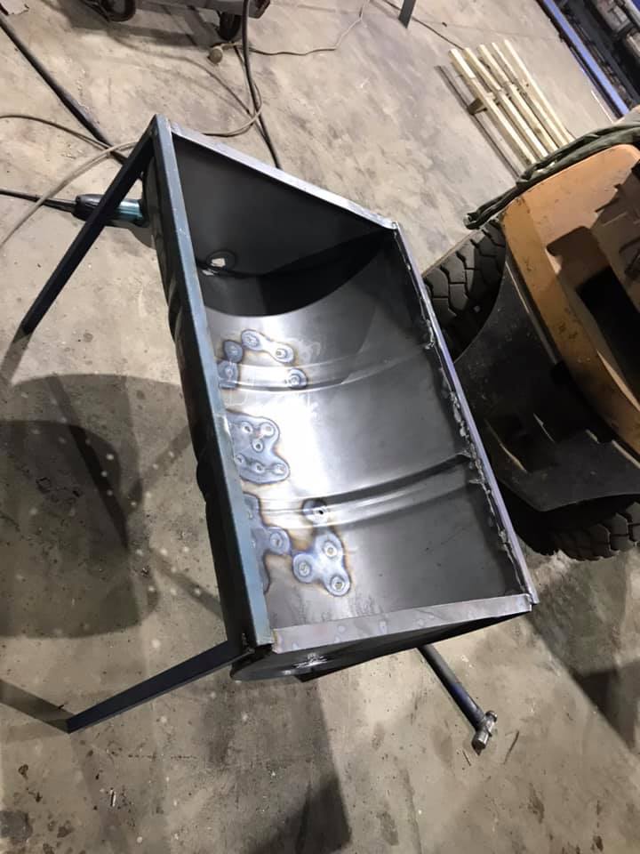 Barrel Cut In Half — Industrial Steel Fabrication in Wagga Wagga, NSW