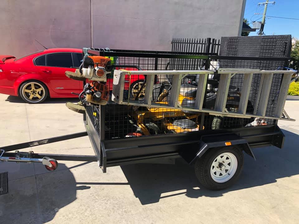 Trailers with Power Tools and Ladder — Trailers in Wagga Wagga, NSW