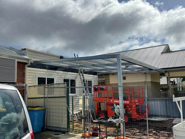 Back Roof Fabrication in Progress — Welding in Wagga Wagga, NSW