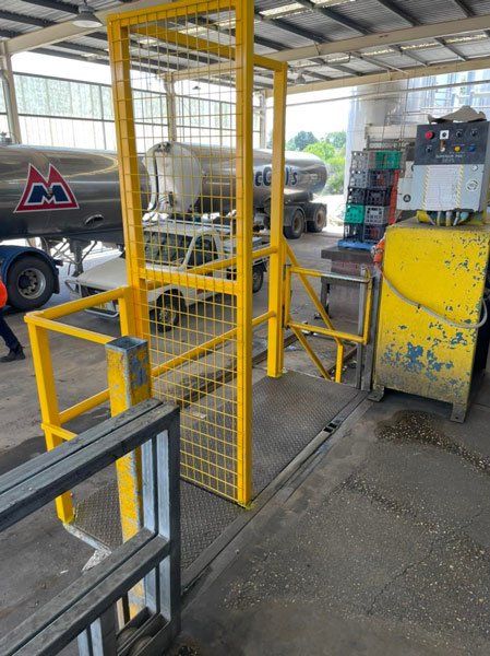 Yellow Steel Platform — Industrial Steel Fabrication in Wagga Wagga, NSW