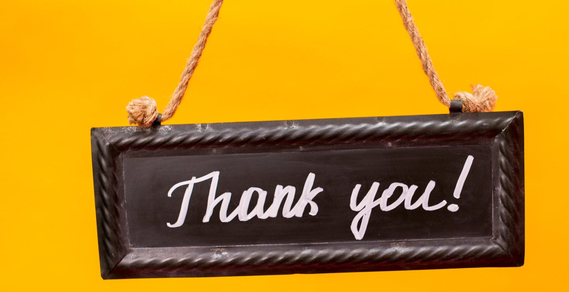 thank you sign