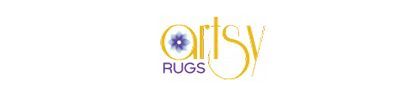 A logo for a company called artsy rugs