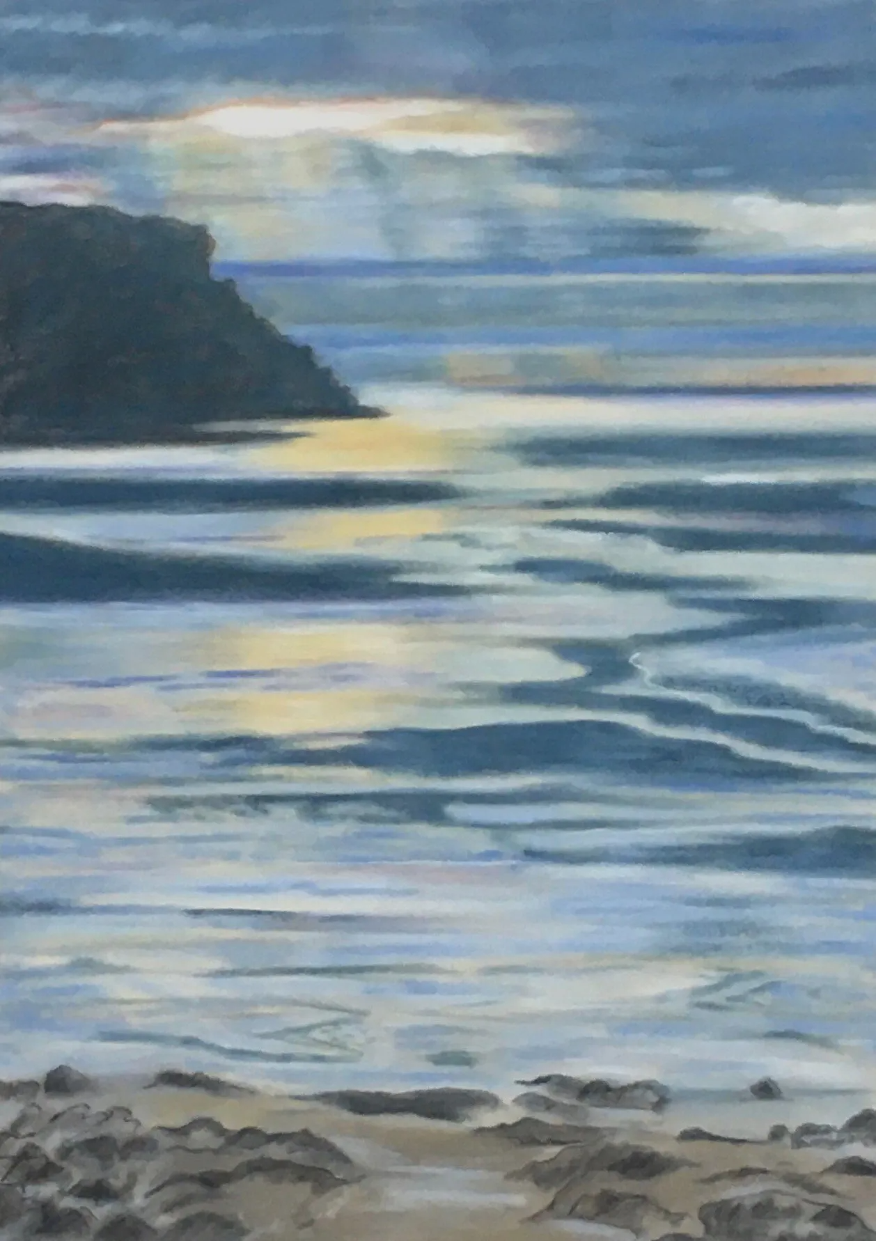 Wonwell Beach, River Erme, South Hams Coast, Devon Coast, Pastel