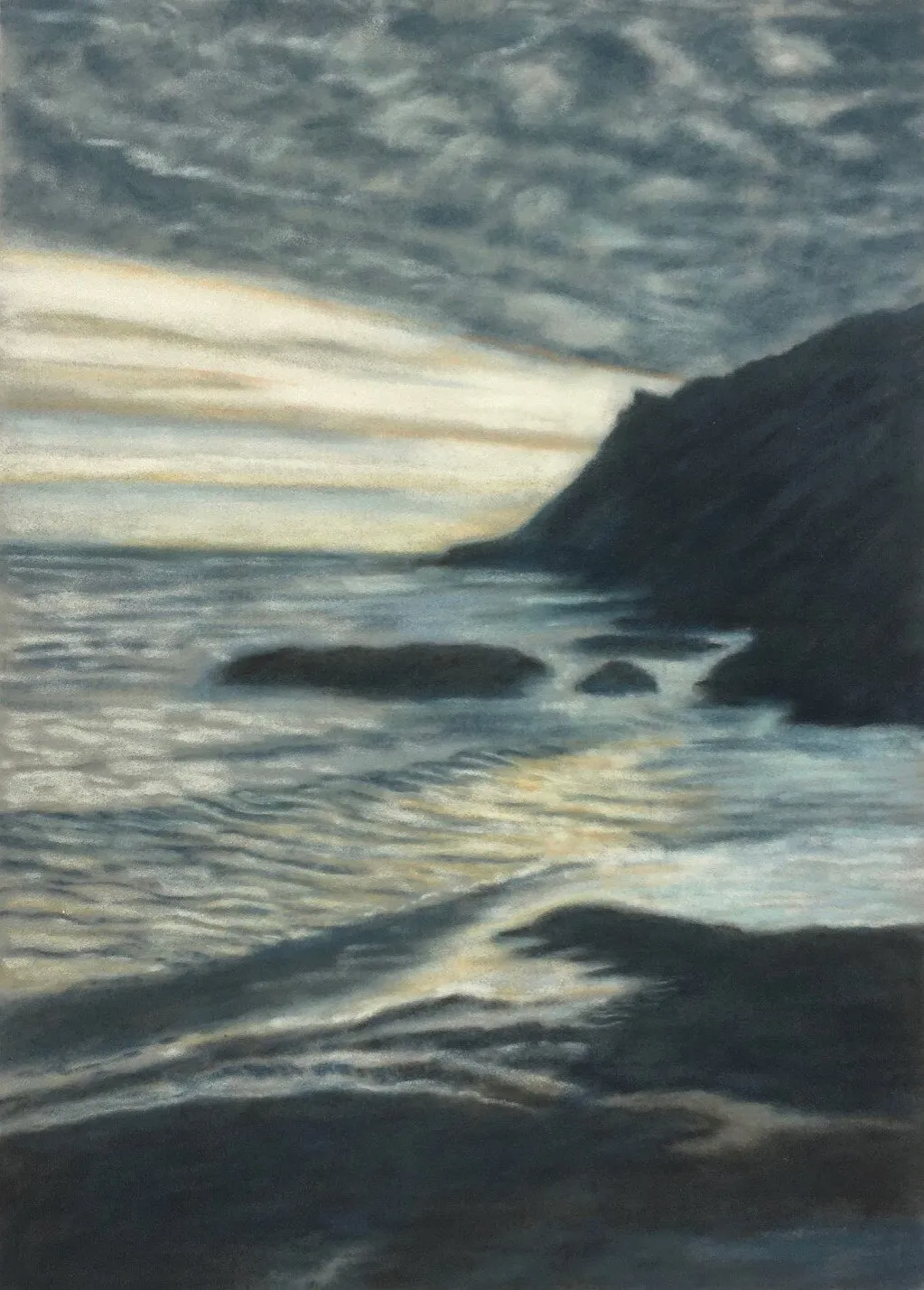 Lannacombe, Prawle Point evening light, South Hams Coast, Devon Coast, Pastel