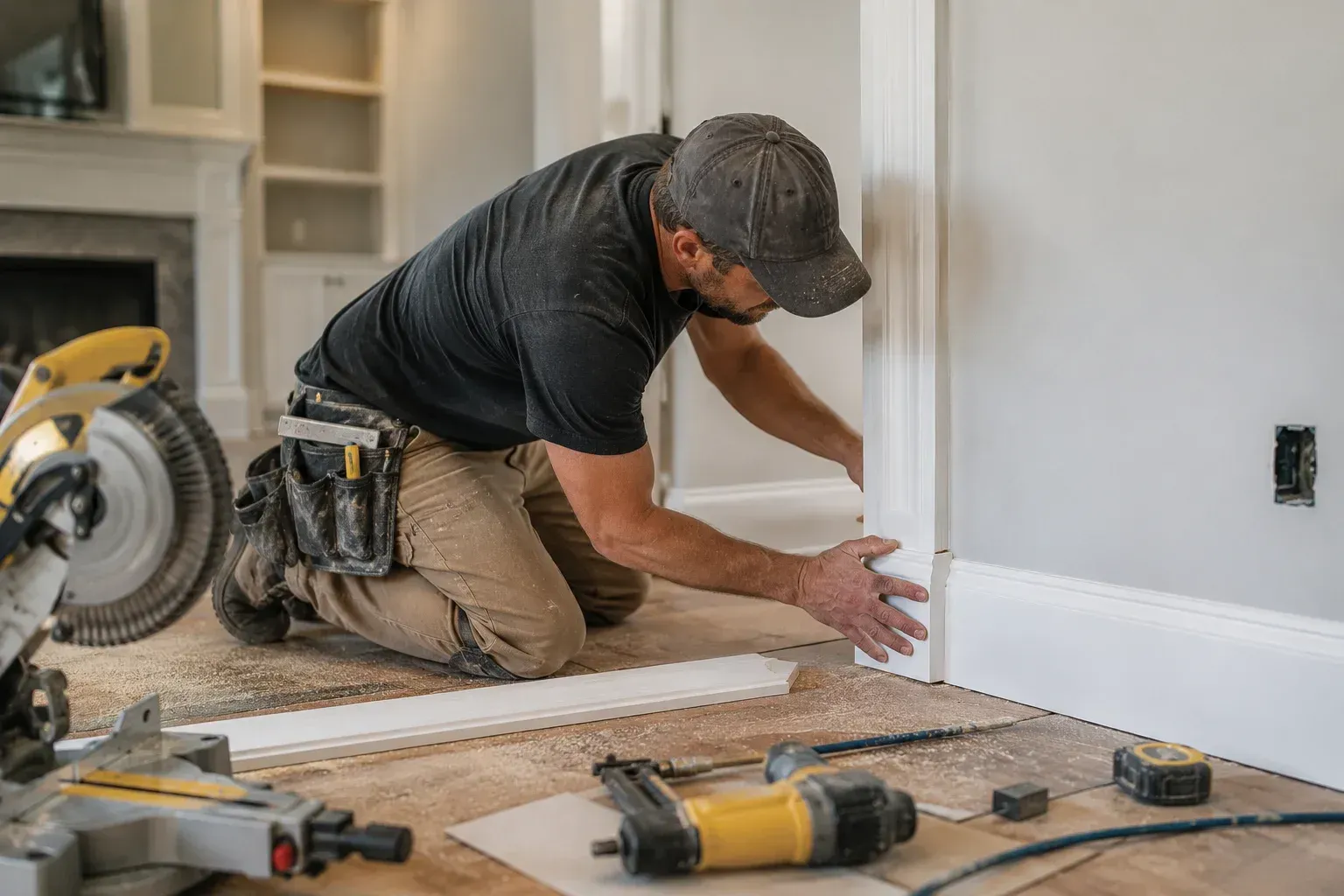 Carpenter trim work. What is the difference between finish carpentry and rough carpentry