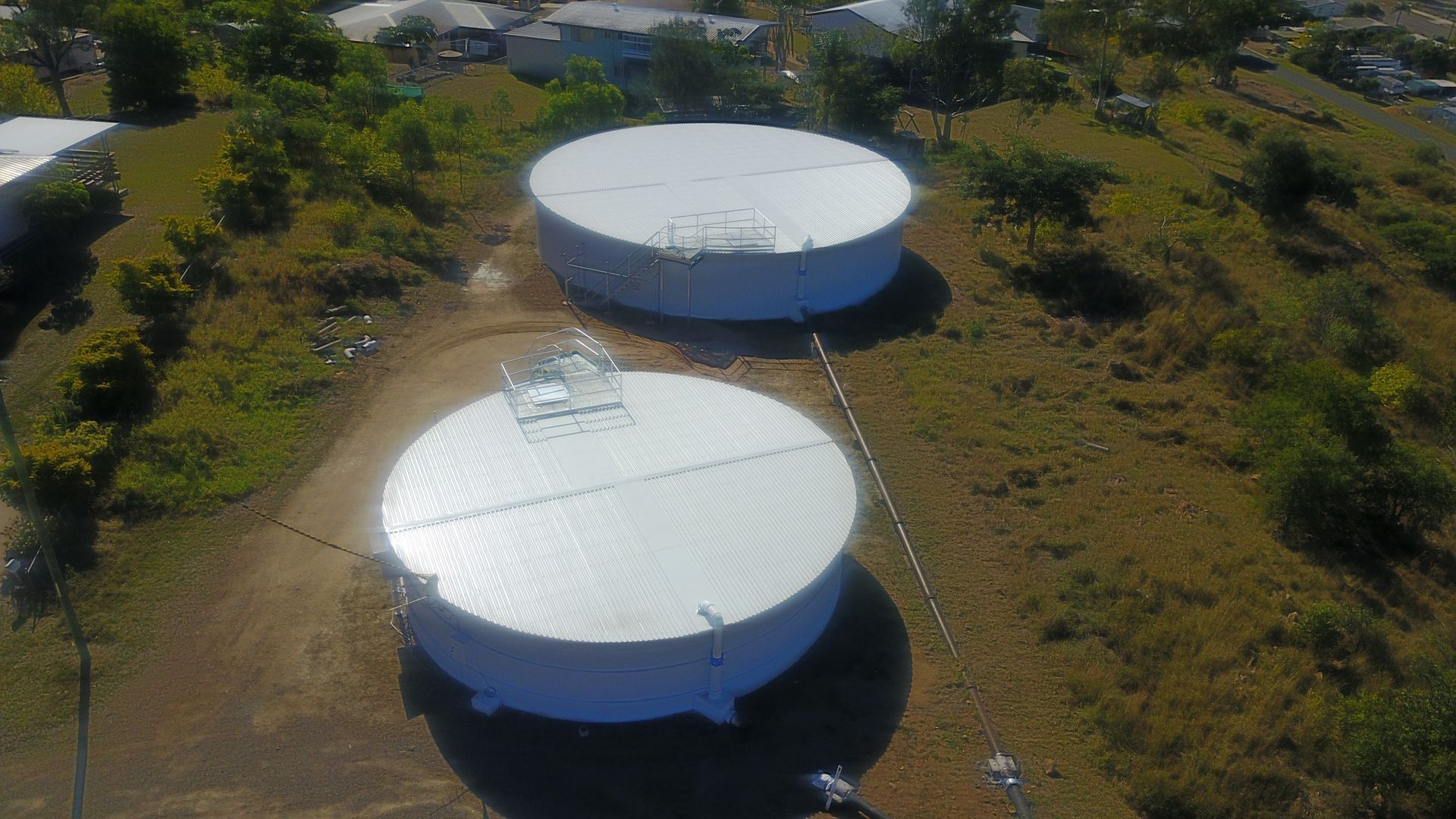 Collinsvale Reservoir Tanks — Red Emperor Constructions in Cannonvale, QLD