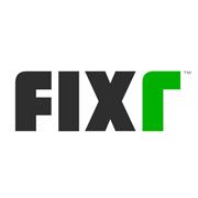 The fixr logo is black and green on a white background.