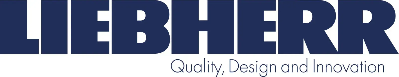 Liebherr logo: dark blue text on white background.