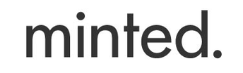 Minted. logo in dark gray lowercase text with a trailing period on a white background