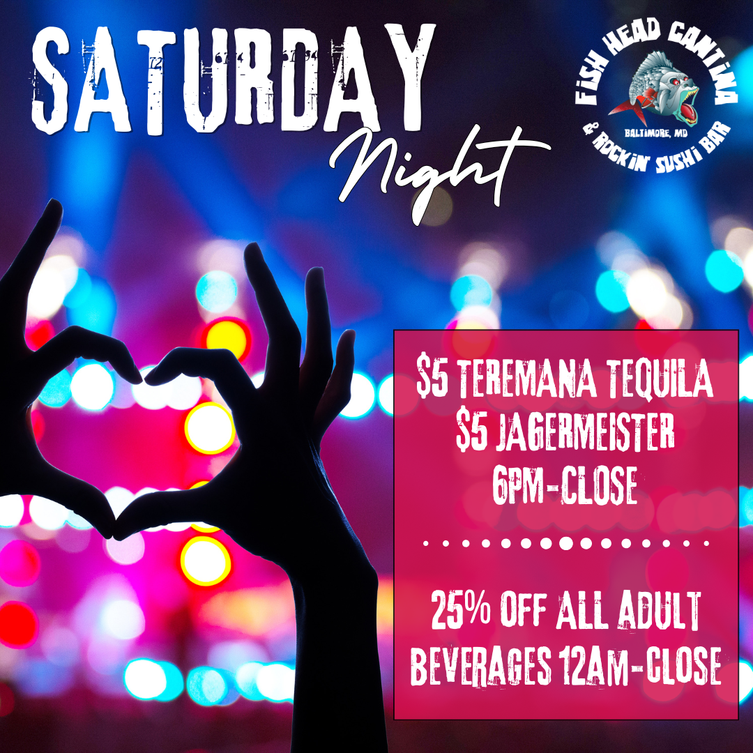 Fish Head Cantina Saturday Night Specials Flier