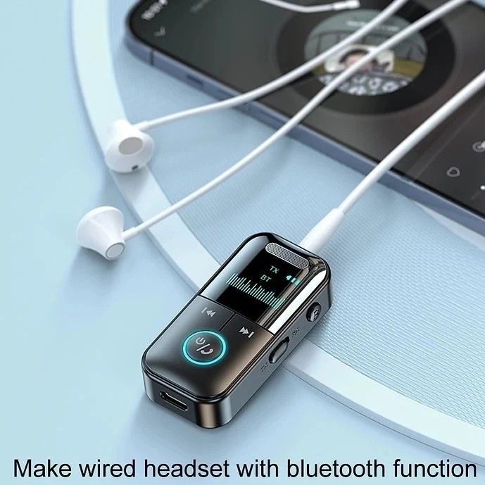 LED 藍牙收發器DT-168 獨立控制鍵 LED螢幕顯示 支援TF卡 接受/發射 藍芽訊號