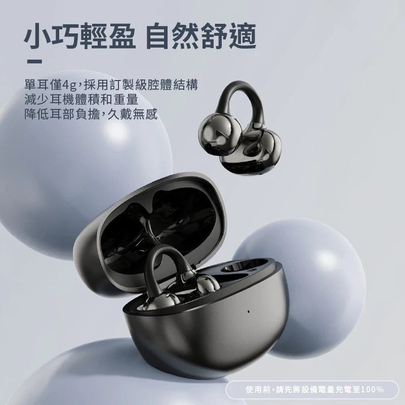 超輕耳夾式不入耳藍芽耳機 夾式耳機 耳道痛的救星 辦公或運動配戴皆舒適 藍芽5.4 台灣現貨 PH-BT5000