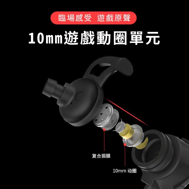 PH-G100-BK 氣密型鯊魚翼電競耳機 黑色 鯊魚鰭造型耳翼 贈可拔插專業型電競麥克風*1+舒適耳塞*2