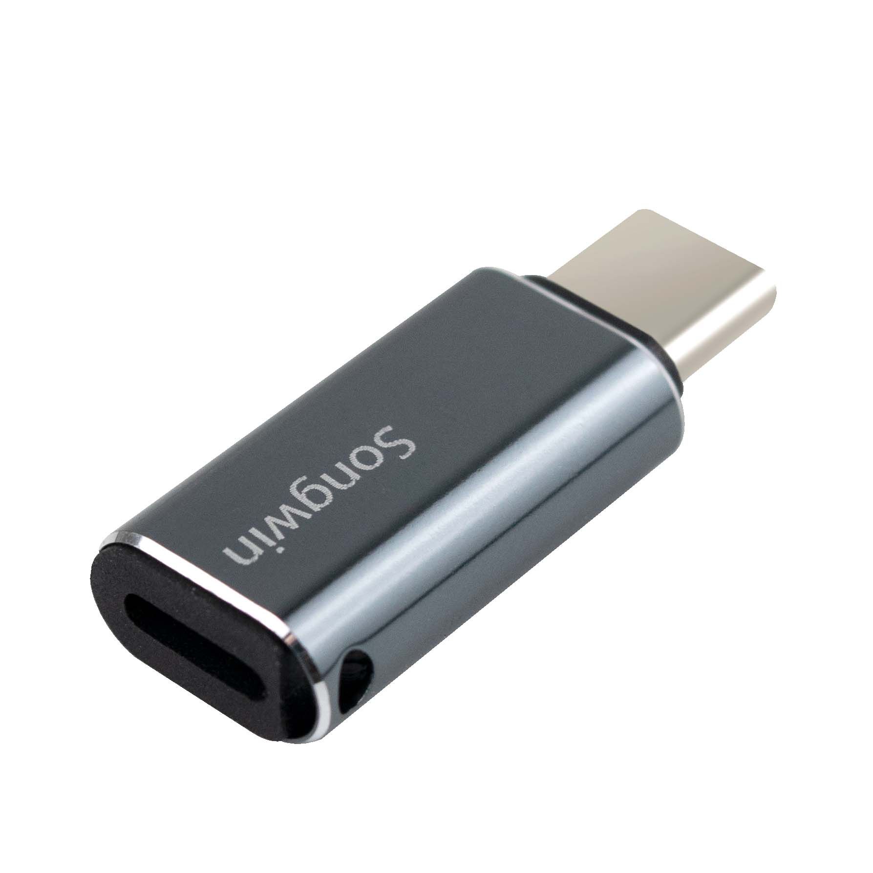 TC-U3-07 Lightning 母轉 TypeC 公接頭 支援 PD 快充 資料傳輸