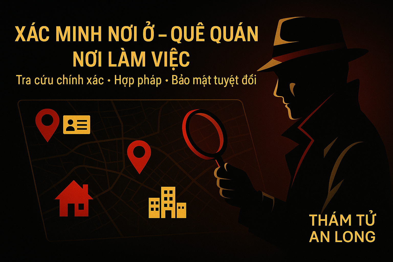 Dịch vụ tìm địa chỉ, xác minh nơi ở, quê quán, nơi làm việc tại Hà Nội – Thám tử An Long