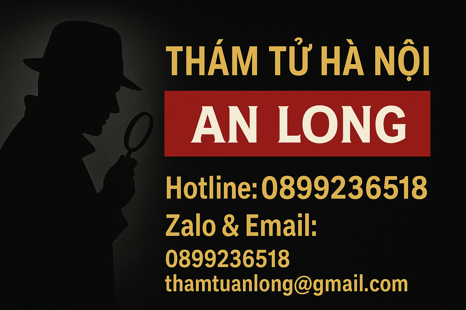 Thám tử An Long Hà Nội – dịch vụ thám tử tư chuyên nghiệp