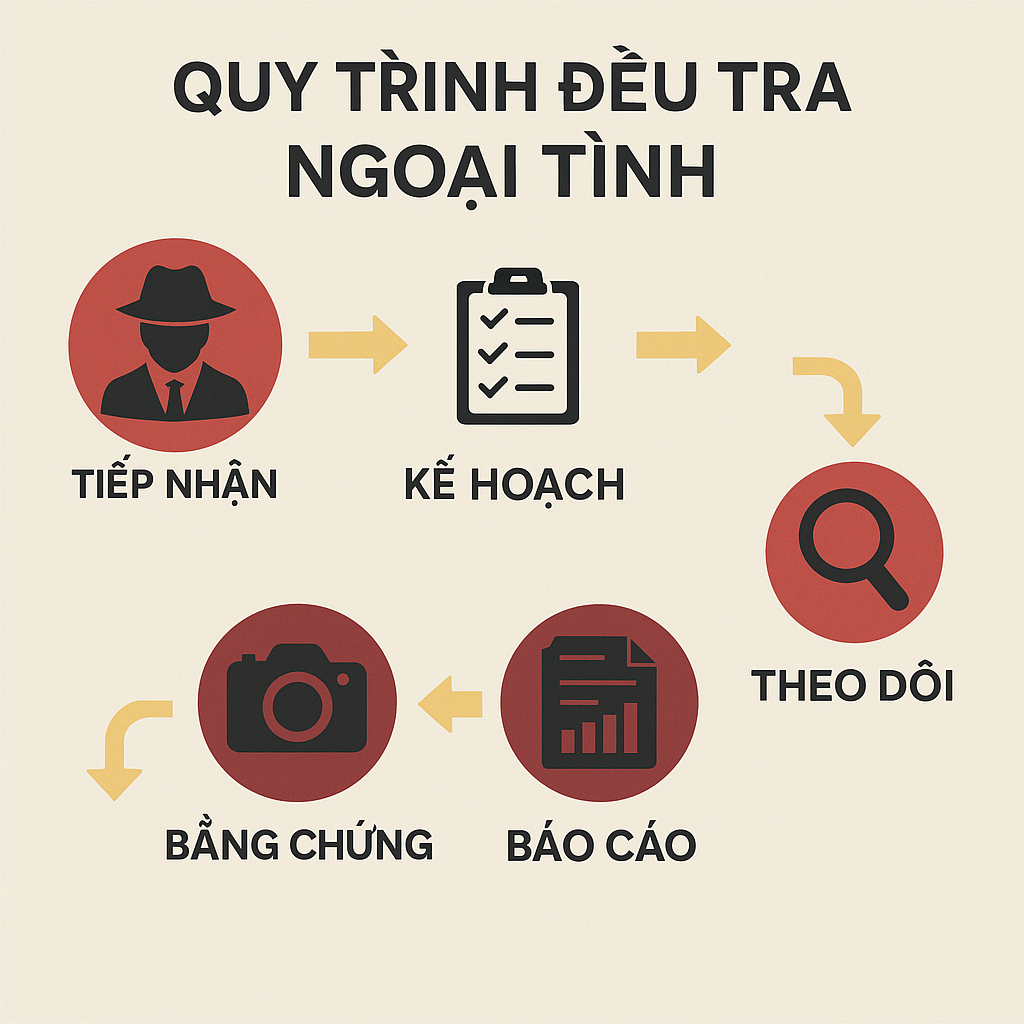 Thám tử An Long quy trình điều tra ngoại tình chuyên nghiệp