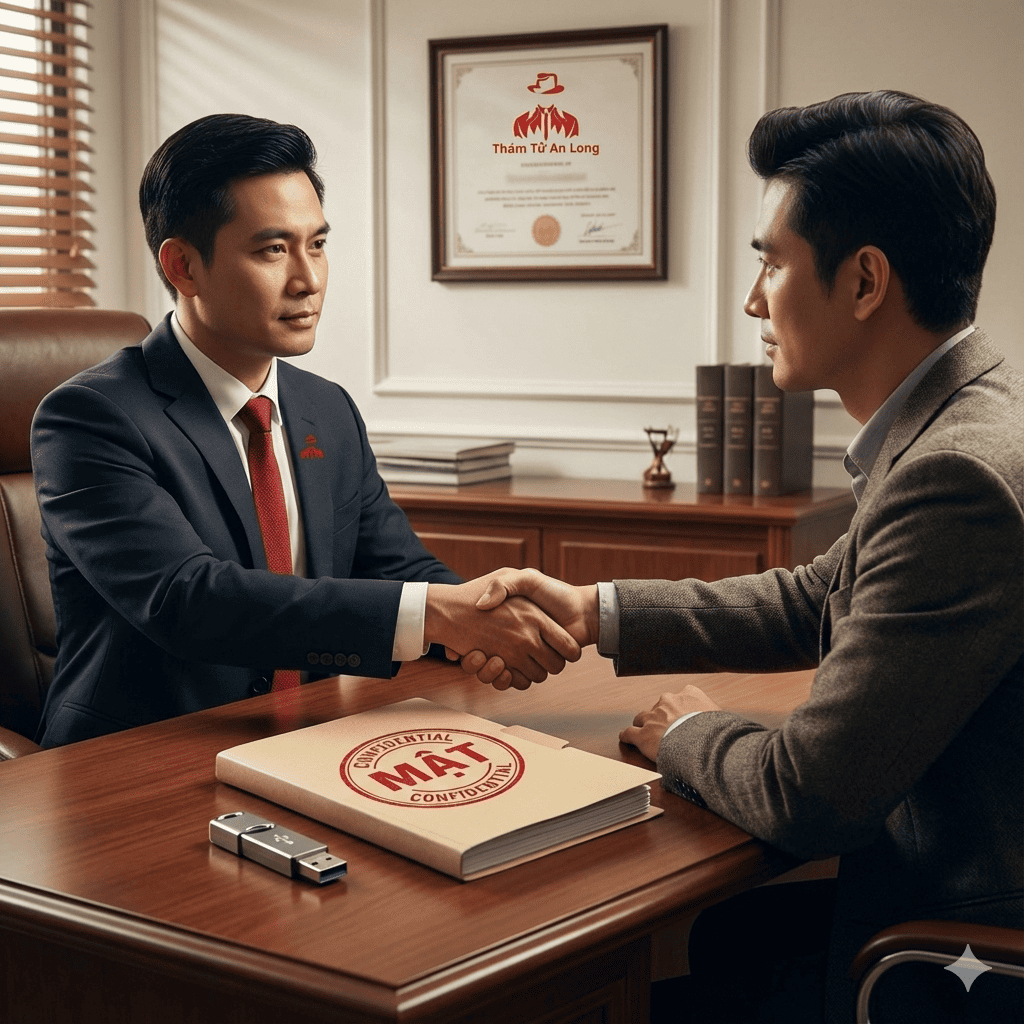 Thám tử tư bàn giao hồ sơ bằng chứng trộm cắp nội bộ một cách bảo mật cho chủ doanh nghiệp