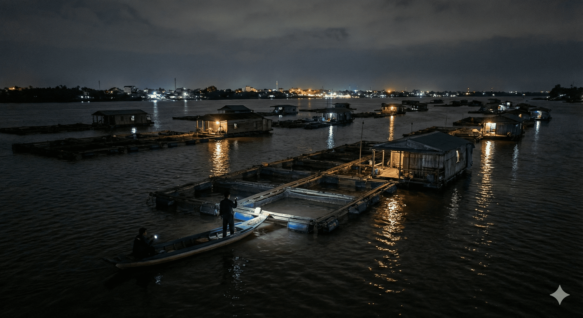 Giám sát điều tra trộm cắp thủy sản tại các bè cá trên sông Hậu An Giang