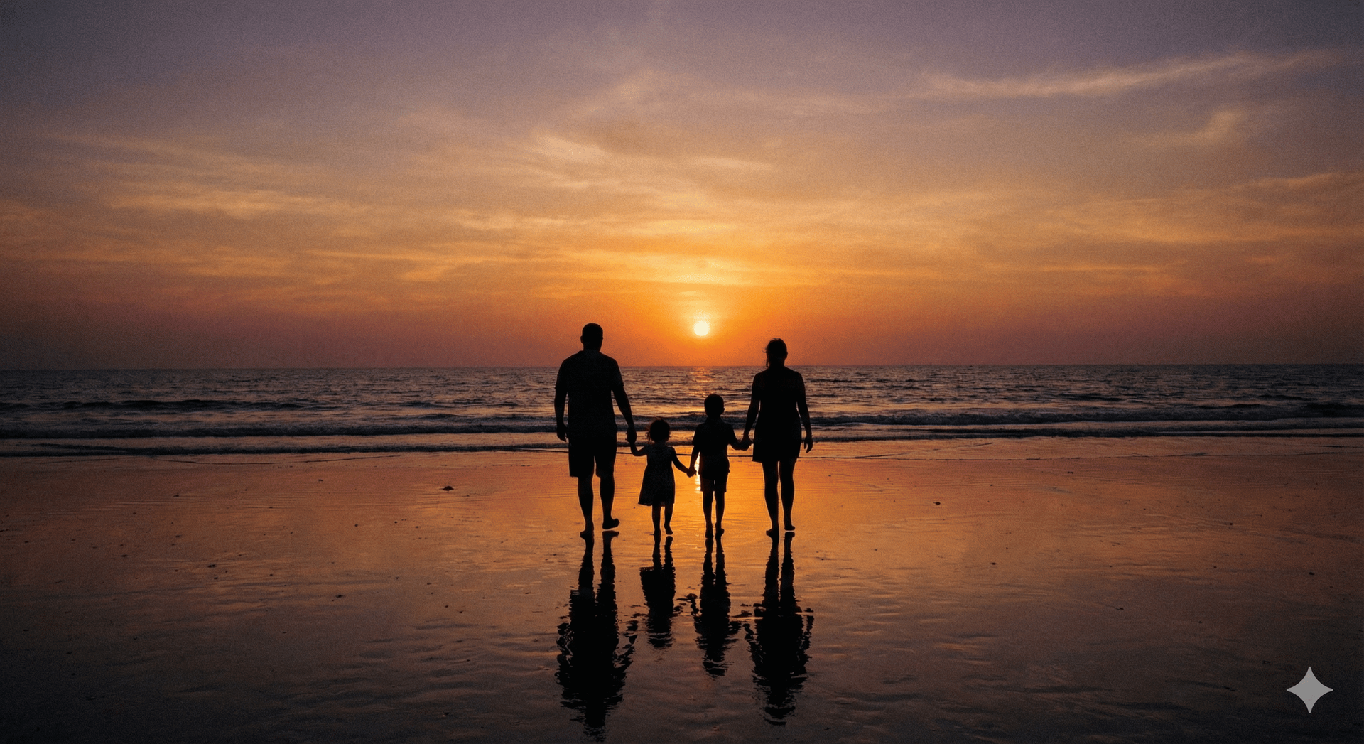 Gia đình hạnh phúc gắn kết yêu thương giữa cha mẹ và con cái