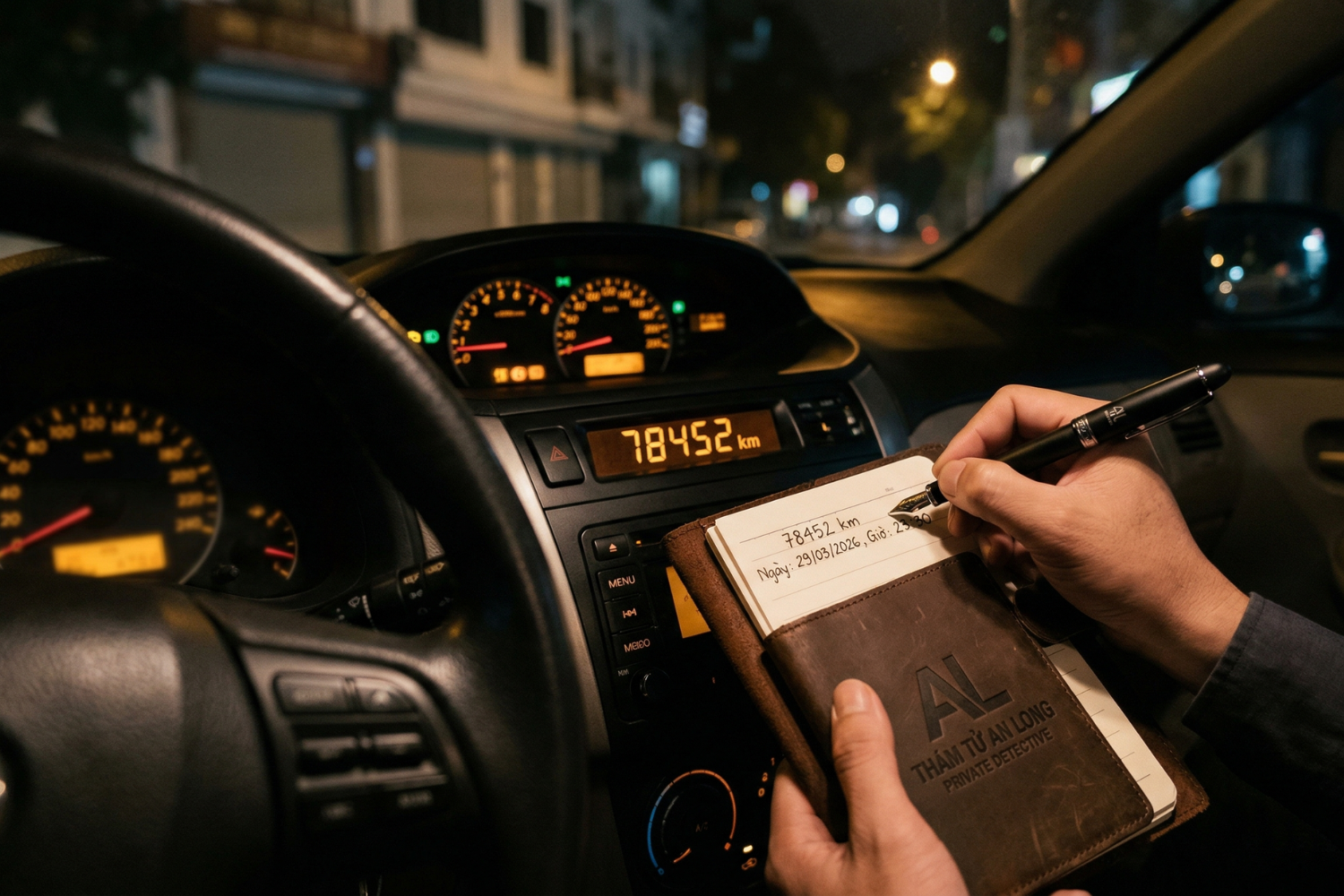 Theo dõi số km trên công tơ mét để xác định lịch trình di chuyển bất thường