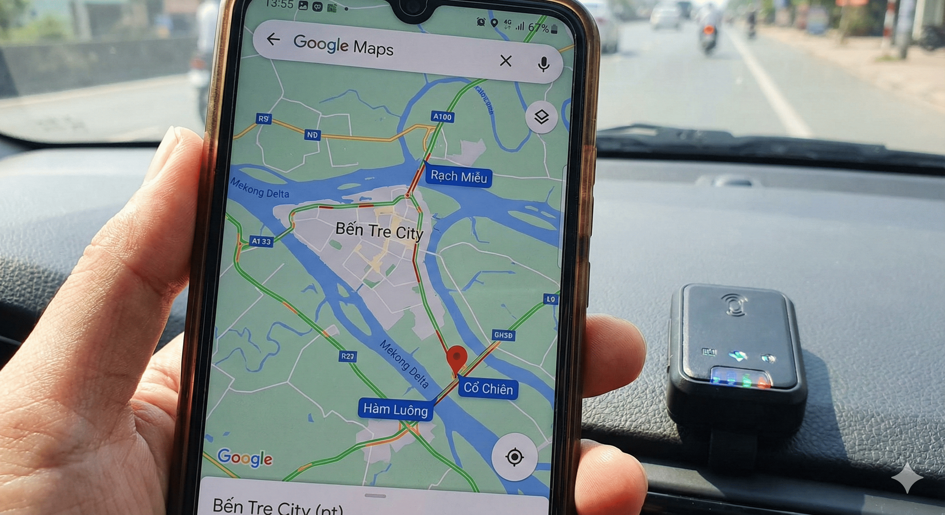 Thiết bị định vị GPS theo dõi hành trình xe máy ô tô chính xác tại tỉnh Bến Tre