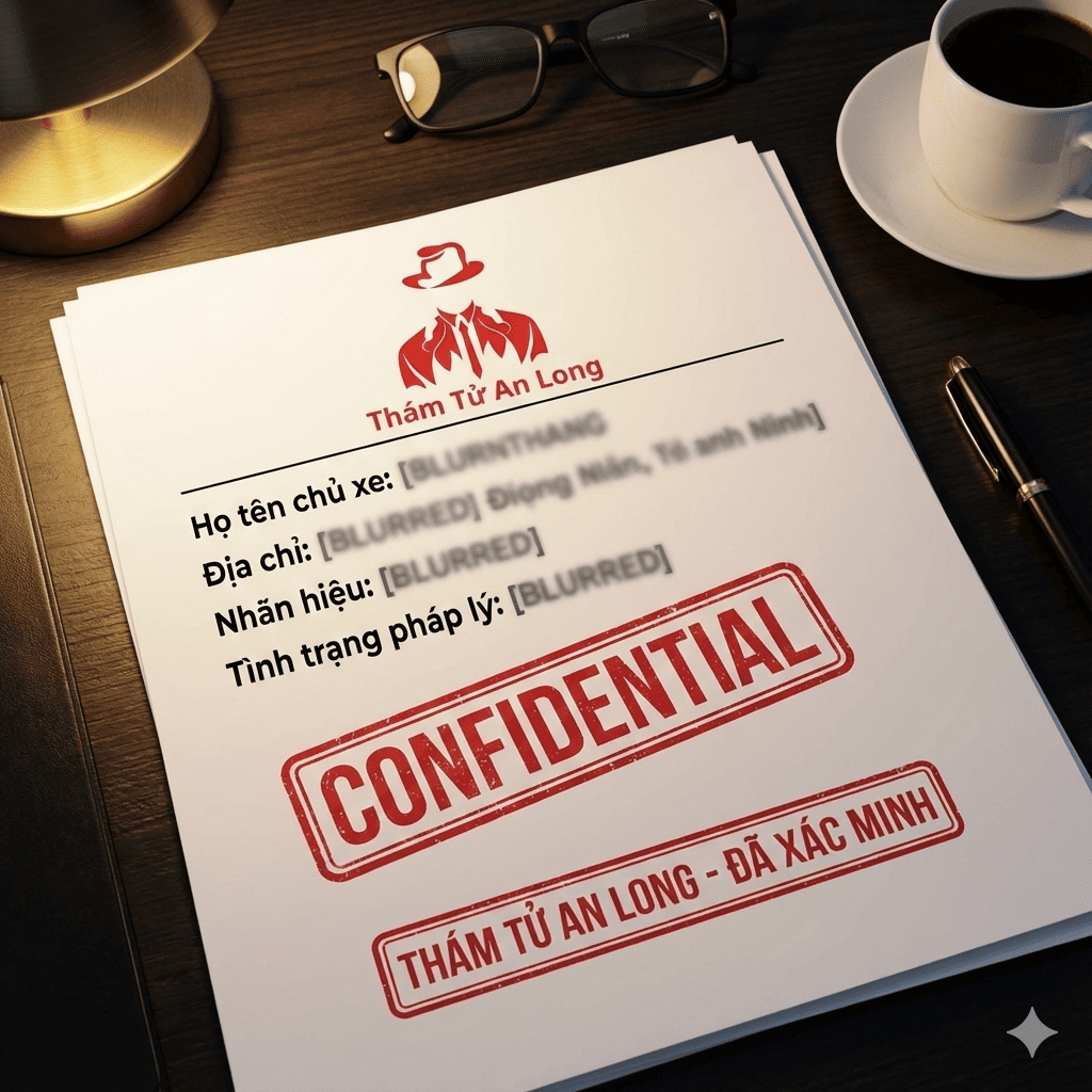 Kết quả trích xuất hồ sơ thông tin chủ sở hữu xe bao gồm họ tên và địa chỉ thường trú
