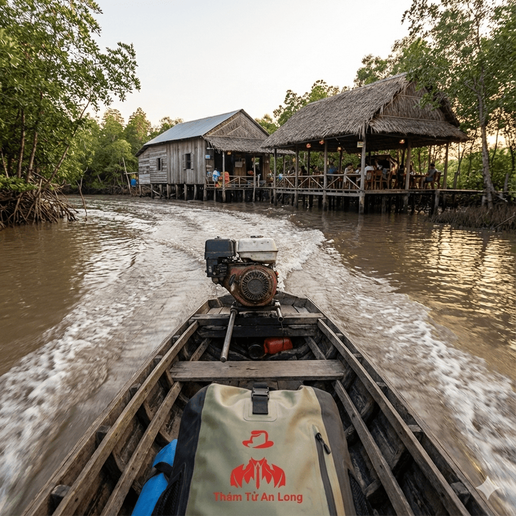 Thám tử theo dõi ngoại tình bằng vỏ lãi ca nô tại Năm Căn Đầm Dơi Cà Mau