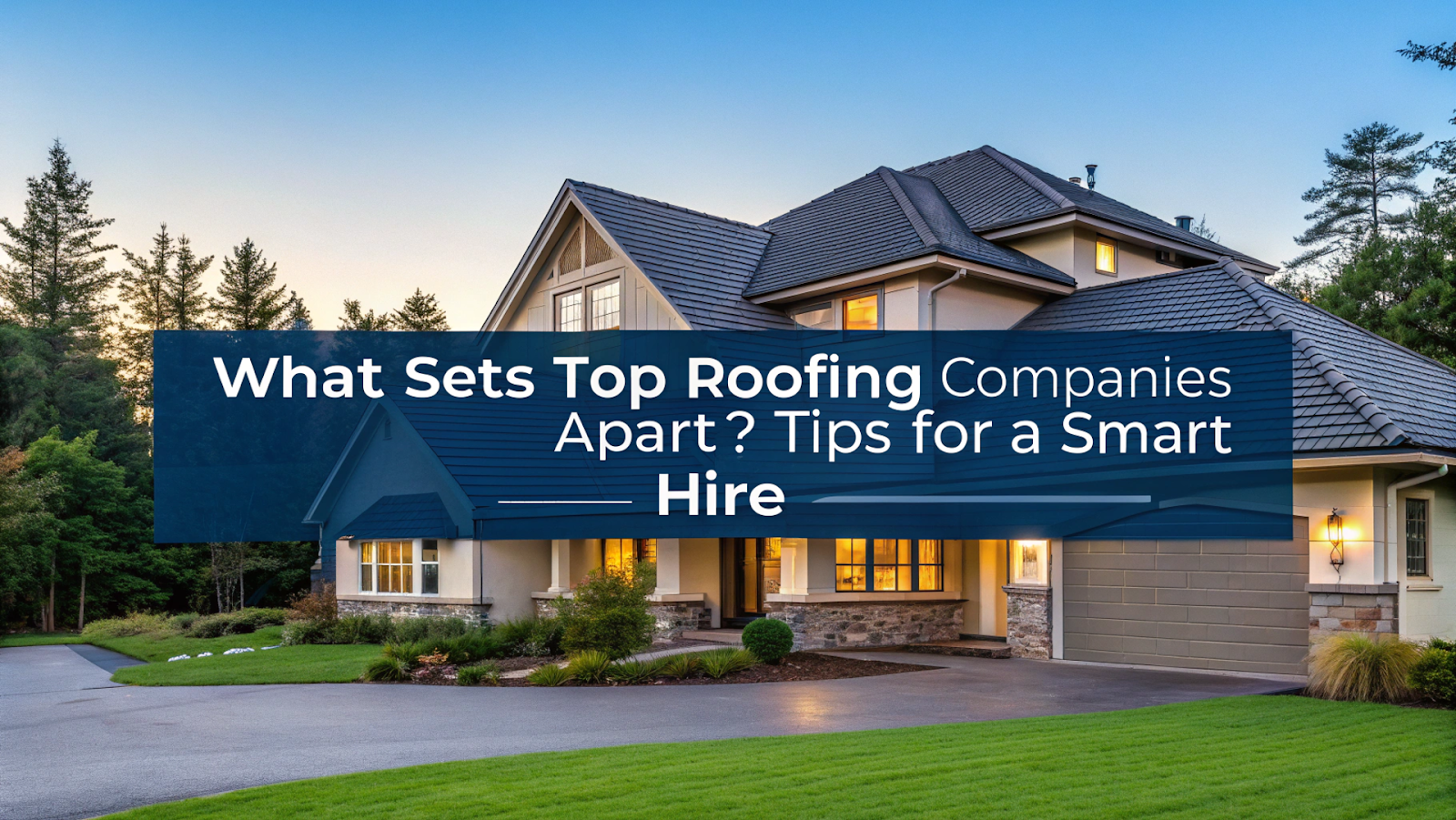 What sets top roofing companies apart ? tips for a smart hire
