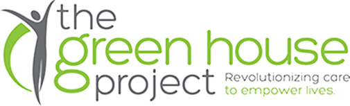 The Green House Project logo with a person symbol and tagline: